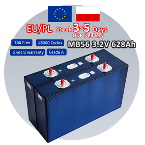 แบตเตอรี่ลิเธียม LiFePO4 ทรงปริซึม EU Stock MB56 628Ah 3.2V ของแท้ แบรนด์ใหม่ ขายส่ง 8000+ รอบการใช้งาน 32KWh สำหรับใช้ในบ้าน ESS - Product Image 2