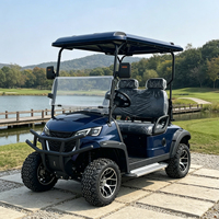 Carrito de Golf Eléctrico Rainbow con Caja de Carga Trasera Adicional, 72V Litio, 4 Plazas, Buggy de Golf Eléctrico con Almacenamiento Extra, 5kw, Lujo, EE. UU.