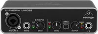 Behringer UMC22 Audiophile 2x2 48kHz Antarmuka Audio USB Preamplifier Mikrofon Midas |   Mikrofon Rekaman Profesional untuk Instrumen