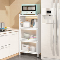 Armoires de cuisine Offre Spéciale à 3 niveaux et porte rabattable armoire de boulangerie multifonctionnelle idéale pour le rangement de la cuisine