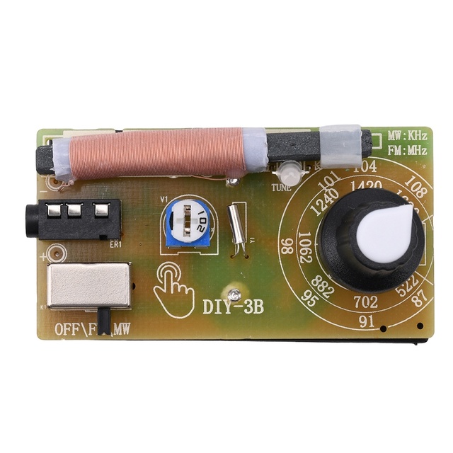 87-108MHz AM/FM Medium Wave FM 2 Band Stereo Digital Tuning Headphone Radio Kit DIY Production Teaching Parts