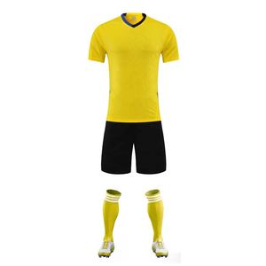 Precio de fábrica personalizado poliéster Uniformes De <span class=keywords><strong>Futbol</strong></span> cuello en V camiseta de fútbol Teamwear Kits de fútbol - Product Image 5