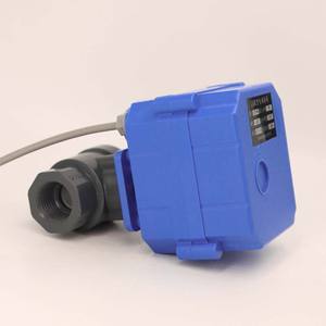 Vanne à boisseau sphérique électrique miniature en PVC DN20, couple élevé, résistante à la corrosion, actionneur de vanne bidirectionnel marche/arrêt pour eau et gaz, prise en charge OEM - Product Image 4