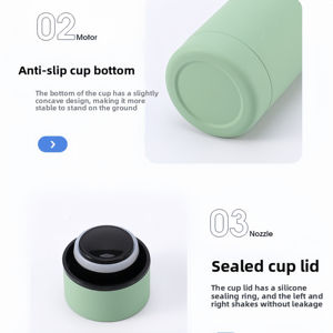 Logotipo personalizado de Yekea, 16oz, bebida directa, estilo europeo, vasos de acero inoxidable para negocios, revestimiento de goma aislado, botellas ecológicas - Product Image 4