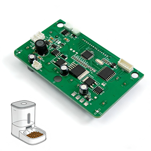 Distributeur de nourriture intelligent pour animaux de compagnie avec solution de carte de circuit imprimé pour distributeur de nourriture pour animaux de compagnie IoT personnalisée OEM/ODM, type carte mère PCBA - Product Image 1