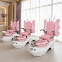 Chaise de pédicure spa pour enfants 2026, design mignon de dessin animé, professionnelle, avec hydrojet, pour salon de beauté pour enfants