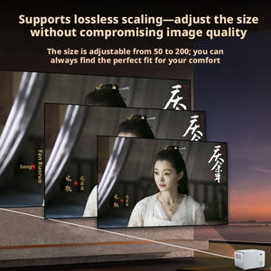 โปรเจคเตอร์พกพาใหม่ โฮมเธียเตอร์ Ultra <span class=keywords><strong>HD</strong></span> 1080p ฉายภาพจากสมาร์ทโฟน จอโปรเจคเตอร์สำหรับบ้านและหอพัก - Product Image 4