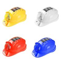 Casque de sécurité solaire avec ventilateur intégré pour chantier de construction en ABS