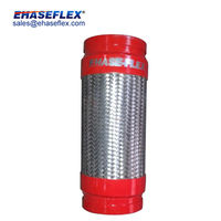 Tuyau flexible tressé en acier inoxydable SUS 304/316L/321 homologué FM avec raccord rainuré pour peinture, DN50-DN400, pour applications incendie
