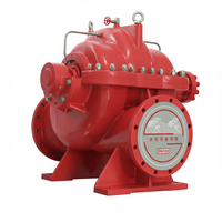 Système de pompage incendie 500 GPM 3CF EDJ avec pompe à corps divisé, diesel et pompe jockey, non certifié UL/FM