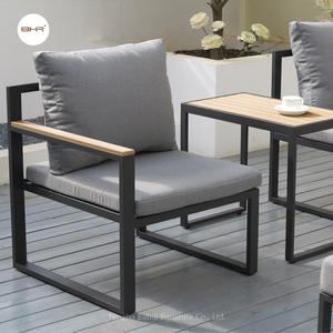 BHR Ensemble <span class=keywords><strong>de</strong></span> canapés polyvalents en aluminium pour <span class=keywords><strong>petit</strong></span> <span class=keywords><strong>jardin</strong></span>, balcon, cour, économie d'espace, combinaison <span class=keywords><strong>de</strong></span> meubles multi-usages - Product Image 3