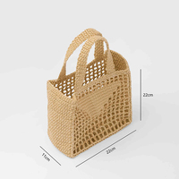 2023 nouvelle marque de luxe paille dames sac à main rotin tissé à la main sac plage évidé personnalisé Lafite paille sac à main