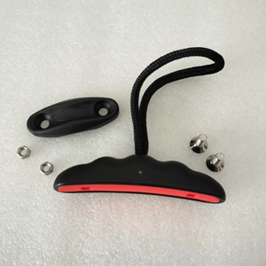 Juego de asas para kayak, par de asas de plástico antideslizantes, color negro y rojo, para lagos, ríos, uso recreativo - Product Image 2