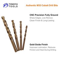 Jeu de 41 forets au cobalt 6-10mm, kit de forets hélicoïdaux robustes M35 HSS-E Co5 % Jobber pour métal résistant, acier inoxydable, fonte