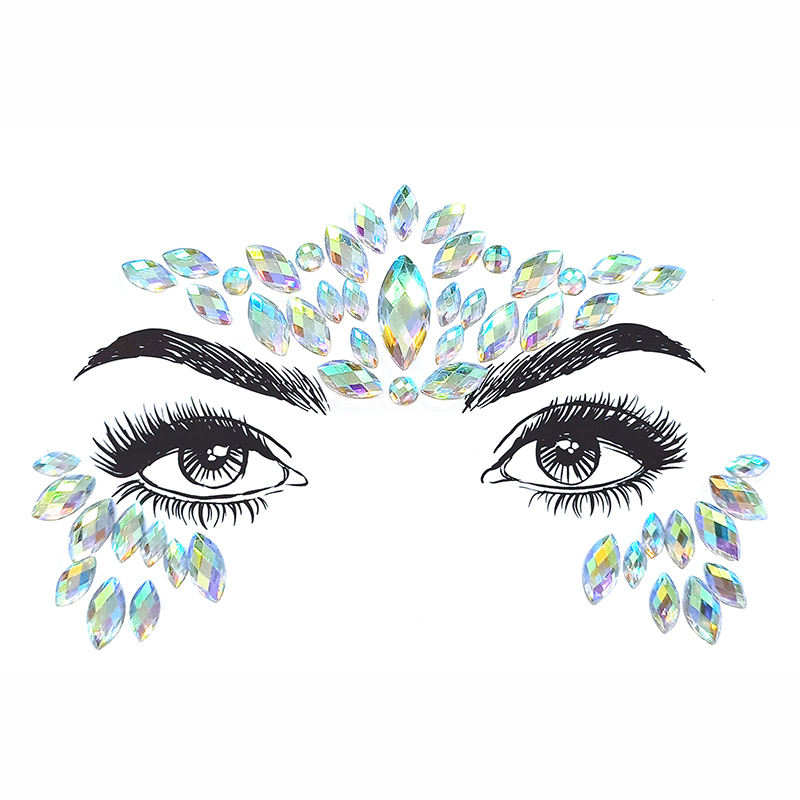 Наклейка с драгоценными камнями для праздника или вечеринки