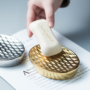 <span class=keywords><strong>Portasapone</strong></span> da bagno in ceramica <span class=keywords><strong>portasapone</strong></span> da doccia per lavabo da appoggio <span class=keywords><strong>portasapone</strong></span> oro - Product Image 5