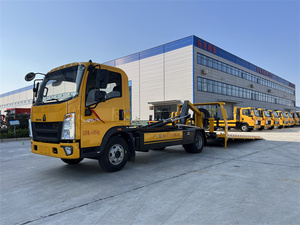 รถยก SINOTRUK HOWO 4x2 ยูโร 3 เครื่องยนต์ดีเซลใหม่ เกียร์ธรรมดา รถกู้ภัยบนถนน รถลากหนัก รถยกพื้นเรียบ สำหรับขาย - Product Image 5