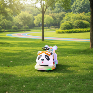 Voitures tamponneuses Panda électriques pour petites entreprises, en fibre de verre et métal, pour intérieur/extérieur, avec batterie, pour marchés nocturnes, places publiques et parcs - Product Image 2