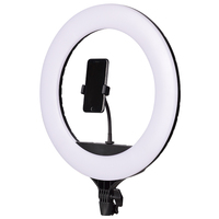 Anneau lumineux CL-18 5600K avec 3 supports de téléphone flexibles, 48W, largement utilisé pour les diffusions en direct, l'enregistrement vidéo et autres applications sociales