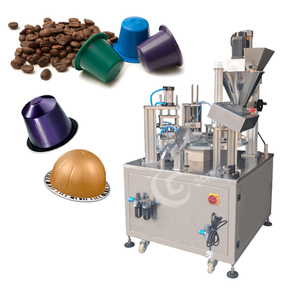 Machine de remplissage et de scellage automatique de <span class=keywords><strong>capsules</strong></span> de café <span class=keywords><strong>Nespresso</strong></span> de type rotatif pour K Cup - Product Image 1