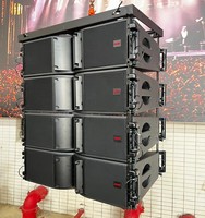 Système de sonorisation pour concerts en plein air GMK Pro Audio 208 Double 8 pouces, système de ligne acoustique à deux voies, équipement sonore/amplificateurs/haut-parleurs