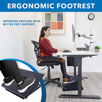 Repose-pieds pour sous le bureau au travail, repose-pieds réglable en hauteur, repose-pieds ergonomique pliable pour sous le bureau, à la maison