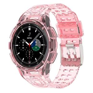 Correa de reloj de TPU transparente con estuche para <span class=keywords><strong>Samsung</strong></span> Galaxy <span class=keywords><strong>Watch</strong></span> <span class=keywords><strong>4</strong></span> <span class=keywords><strong>Classic</strong></span> 46 <span class=keywords><strong>42</strong></span> 44mm 40mm 46mm correa de silicona - Product Image 5