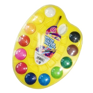 Ensemble de peinture aquarelle pour gâteaux aquarelle 12, 16, 24, 28, 36, 48 couleurs de boîte en plastique avec pinceau gratuit - Product Image 6