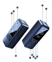 HF203 Mini compresseur d'air portable 12V Gonfleur de voiture sans fil à double puissance Applications multiples Nouveau moule Gonfleur de pneu à main
