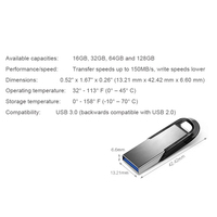 Usb Flash Drive Murah Grosir 256GB 128GB 64GB USB Flash Drive Hingga 15 MB/s U Disk USB Mini Memory Stick