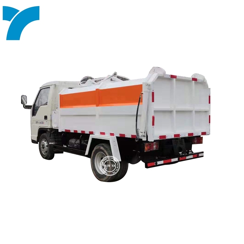 3 cubic meter mini hook arm lifting garbage truck