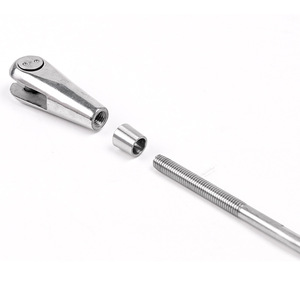 Stainless Steel Pull Rod <b>Cable</b> Lock Head Tensioner For Shutters <b>Outdoor</b> Use - Product Image 1