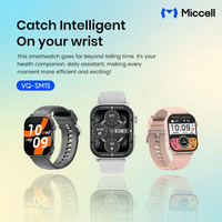 Reloj Inteligente Miccell 1 ATM Resistente al Agua para Natación, Batería de Larga Duración, GPS, Bluetooth 6.0, Llamadas, Monitor de Frecuencia Cardíaca