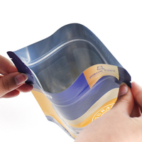 Sachet Doypack mat refermable sur mesure avec logo pour aliments humides pour chats, repas pour animaux, sachet de poulet, emballage de détail