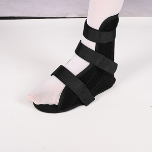 Chaussures orthopédiques pédiatriques Hongchengkang à sangle en T noires 10CM 12CM 14CM 16CM 18CM 20CM 22CM – Chaussures à attelle pour la prévention du pied tombant - Product Image 2