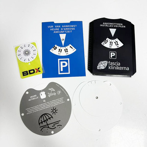Customizable Temporary Parking Discs Plastic 15x10.6Cm For Car Parking Export - Product Image 1