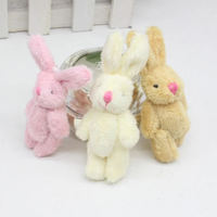 Mini lapin en peluche doux pour décoration de poupée pour maison Mini jouet en peluche lapin en peluche pour poupée