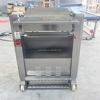 Nouvelle machine à éplucher la peau de porc, à découper en tranches longues de porc, d'agneau et de bœuf, en acier allié semi-automatique