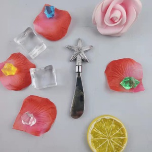 Silver Starfish Butter Knife Stainless Steel Blade Cheese Cake Slicer <b>Hand</b> <b>Wash</b> Only - Product Image 3