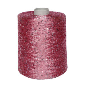 Venta al por mayor 100% algodón DIY tejido a mano muñeca de trapo manta de lana con hilo especial de lentejuelas hilo de fantasía - Product Image 2