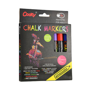 Liquid Chalk Marker Permanent Oblique Tip for LED Write Board and Glass Art Writing 12 Colors <b>Erasable</b> - Product Image 2