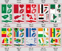 Autocollant de tatouage temporaire tendance 2026 pour le visage, motifs drapeaux USA Canada Mexique, étanche, pour tournois de football et événements sportifs