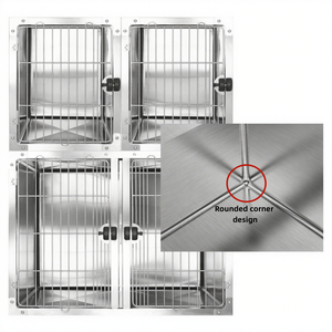 <span class=keywords><strong>Cage</strong></span> pour animaux de compagnie en acier inoxydable, grande taille, 3 étages, <span class=keywords><strong>cage</strong></span> pour chat et chien, <span class=keywords><strong>cage</strong></span> vétérinaire pour chat et chien, fournisseurs de cages vétérinaires - Product Image 2