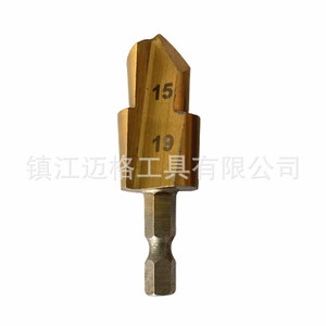 Hexagonal Shank Spade Drill Bit 15 18 24mm Gold Finish For Water Pipe Flaring And Enlarging - Product Image 2