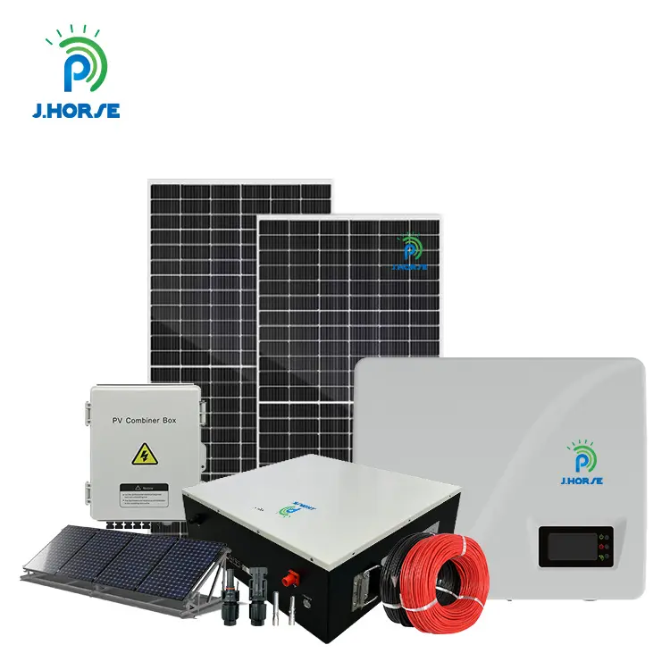 Komplettsatz mit einfacher Installation 3 kW 5 kW 8 kW 10 kW Solarenergiesystem für Zuhause