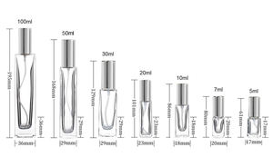 Ready Ship Transparent Rectangular <strong>Perfume</strong> Glass <strong>Bottle</strong> 5ml 10ml 20ml 30ml 50ml Empty Refillable <strong>Spray</strong> <strong>Bottles</strong> Skin Care Serum - Product Image 4