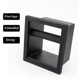 Boîte à déchets de café en acier inoxydable intégrée au bureau, sans fond, pour éliminer les résidus de café - Product Image 1