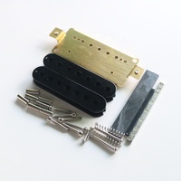 Kits de micros pour guitare basse 7 cordes en céramique DIY avec bobines en plastique ABS et plaques de base en laiton pour HPK73 Durable