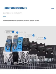 電気<span class=keywords><strong>SSR</strong></span>ソリッドステートリレー統合シングルフェーズ24-480VAC <span class=keywords><strong>60A</strong></span> - Product Image 5