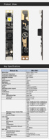 OV5640 5MP YUV MJPG avec module de caméra à balayage QR USB 2.0 650nm à vision nocturne LED